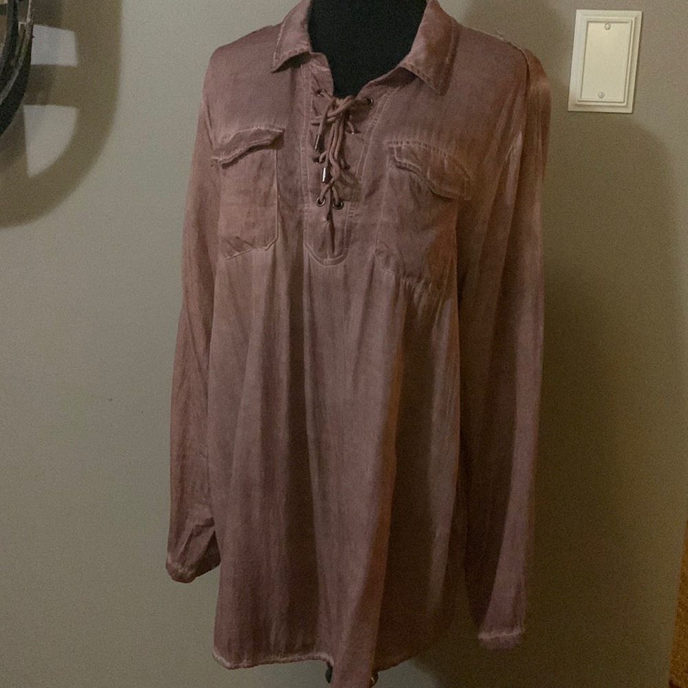 Poets shirt, Easel, LA, mauve/pink
